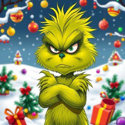 Grumpy Grinch Meme Template