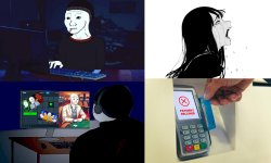 /doomer wojak gambling girlfriend broke/ Meme Template