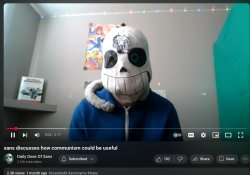 Sans says the worst slur: Electric boogaloo Meme Template