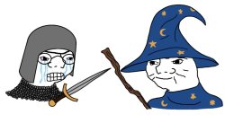 Haha wizard go brrr Meme Template