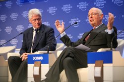 Jailbait Bill Clinton & Klaus Schwab Meme Template