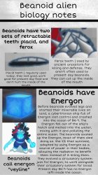Beanoid biology notes page 1 Meme Template