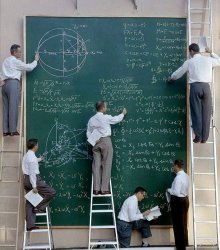 A team of scientists are working on calculating... Meme Template