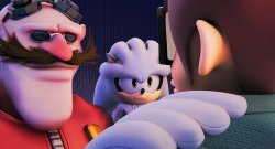 Lythero, Eggman and Silver talk Meme Template