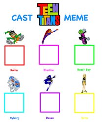 Teen Titans Cast Meme Meme Template