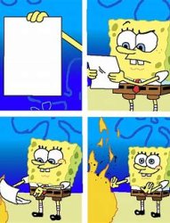 Spongebob letter Meme Template