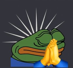 pepe toe prayer Meme Template