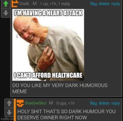 90% of Dark humour moderation list Meme Template