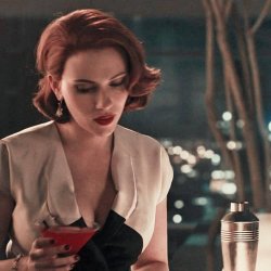 black widow drinking Meme Template