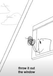 Anxiety - throw it out the window Meme Template