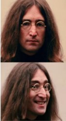 Sad/Happy John Lennon Meme Template