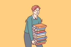 Guy carrying books Meme Template