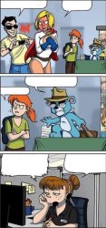 Tom Preston Power Girl Comic Meme Template
