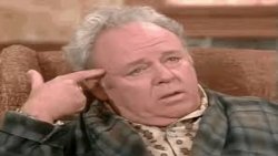 Archie Bunker Finger Gun Meme Template
