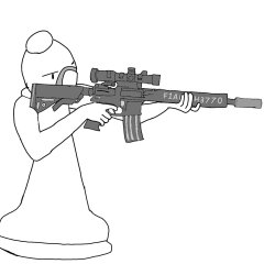 Sniper bishop Meme Template
