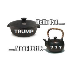 TRUMP POT KETTLE Meme Template