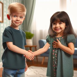 Boy and girl introduce themselves Meme Template