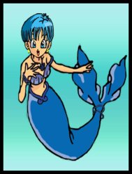 bulma mermaid Meme Template