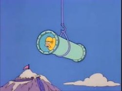 Homer water slide Meme Template