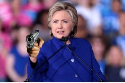 Hillary with a .45 Meme Template