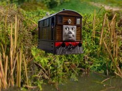 As a Toby the Tram Engine eyed him suspiciously Meme Template