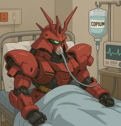 Sazabi but he cooked Meme Template