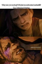 sad arcane moment Meme Template