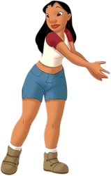Nani Pelekai in her Red and White Shirt Meme Template