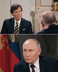 Tucker Carlson Putin interview Meme Template