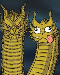 Two dragons Meme Template