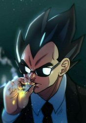 Vegeta fumador Meme Template