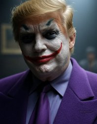 Donald Trump Joker face Meme Template
