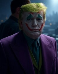 Donald Trump Joker face sad Meme Template