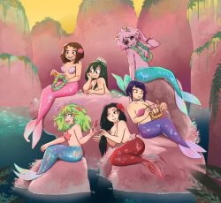 my hero mermaids Meme Template