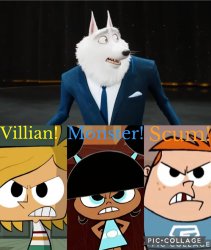 Tommy, Gus and Lola from Robotboy Loathes Jimmy Crystal Meme Template