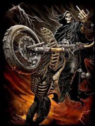 Badass Biker Skeleton Meme Template