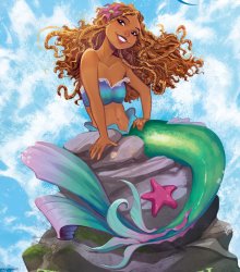 black ariel Meme Template