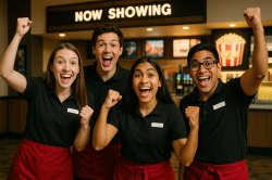 Exited Cinema Employees Meme Template
