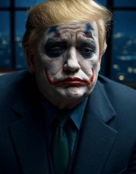 Donald Trump Joker face sad Meme Template
