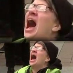 Crazy liberal Meme Template