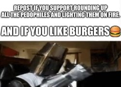 repost for burgher Meme Template