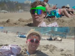 Life’s a beach and you’re here dude Meme Template