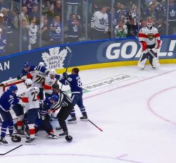 Hockey fight Meme Template