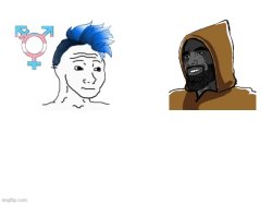 LGBTQ Vs Giga Chad Meme Template