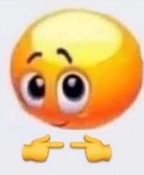 Shy when Emoji Meme Template