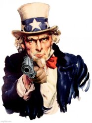 Uncle Sam with .45 Meme Template
