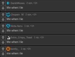 Me when I lie Meme Template