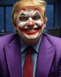 Donald Trump Joker face grinning Meme Template