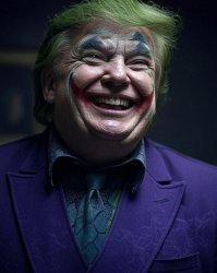 Donald Trump Joker face laughing MAGA Meme Template
