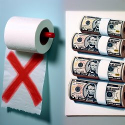 No, put an animzted x  on top of the toilet paper, and in the ne Meme Template